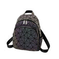 Women's Laser Rhombic Geometry Schoolbag
